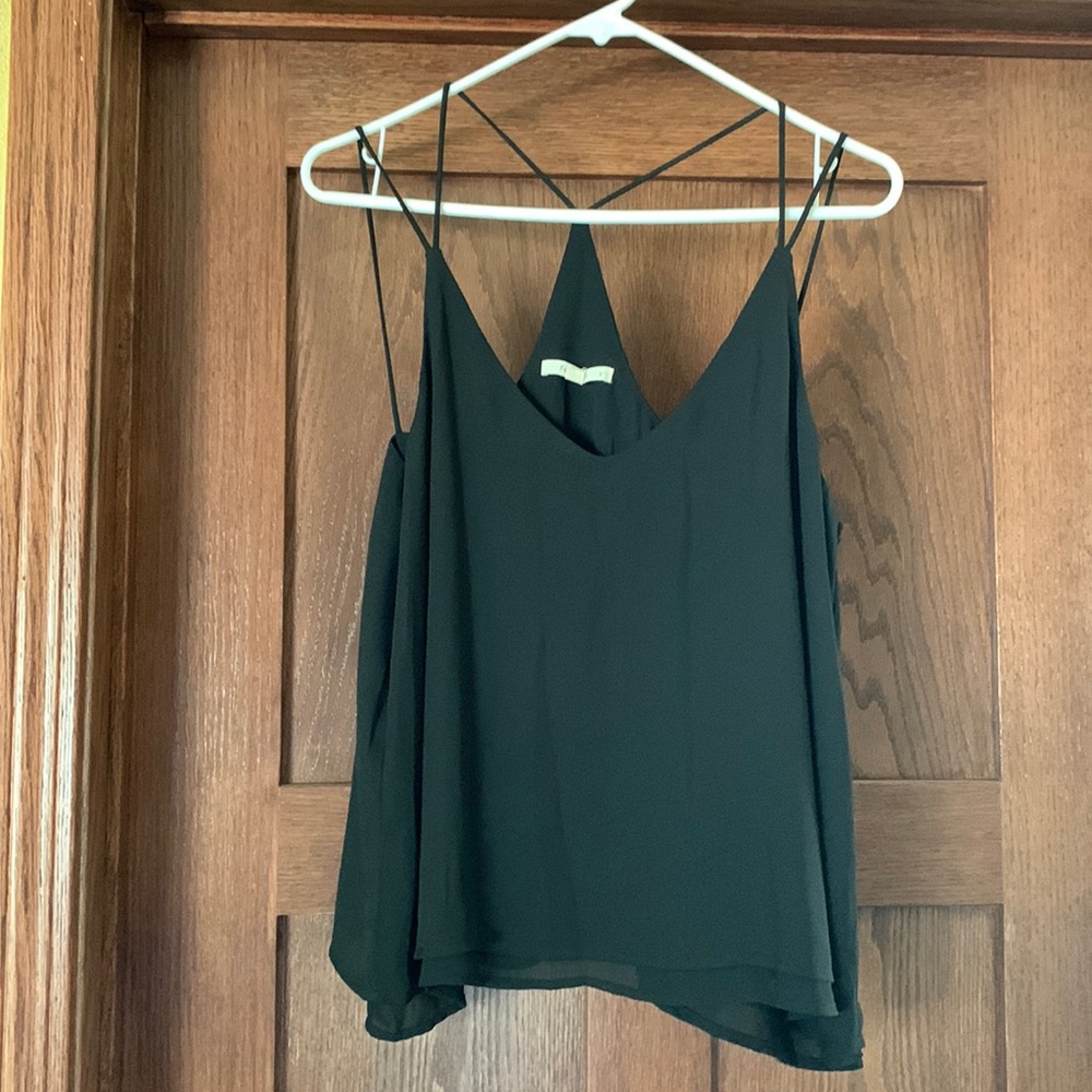 Layered Black tank top blouse